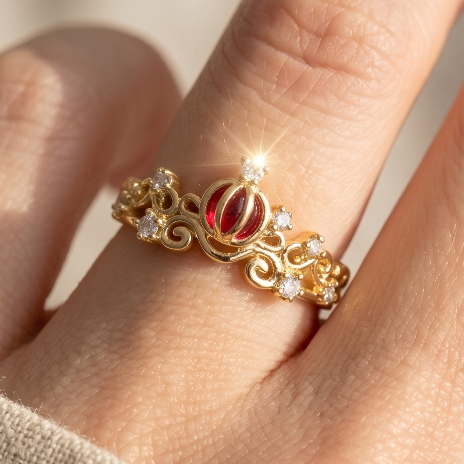 Ruby Crown Yüzük