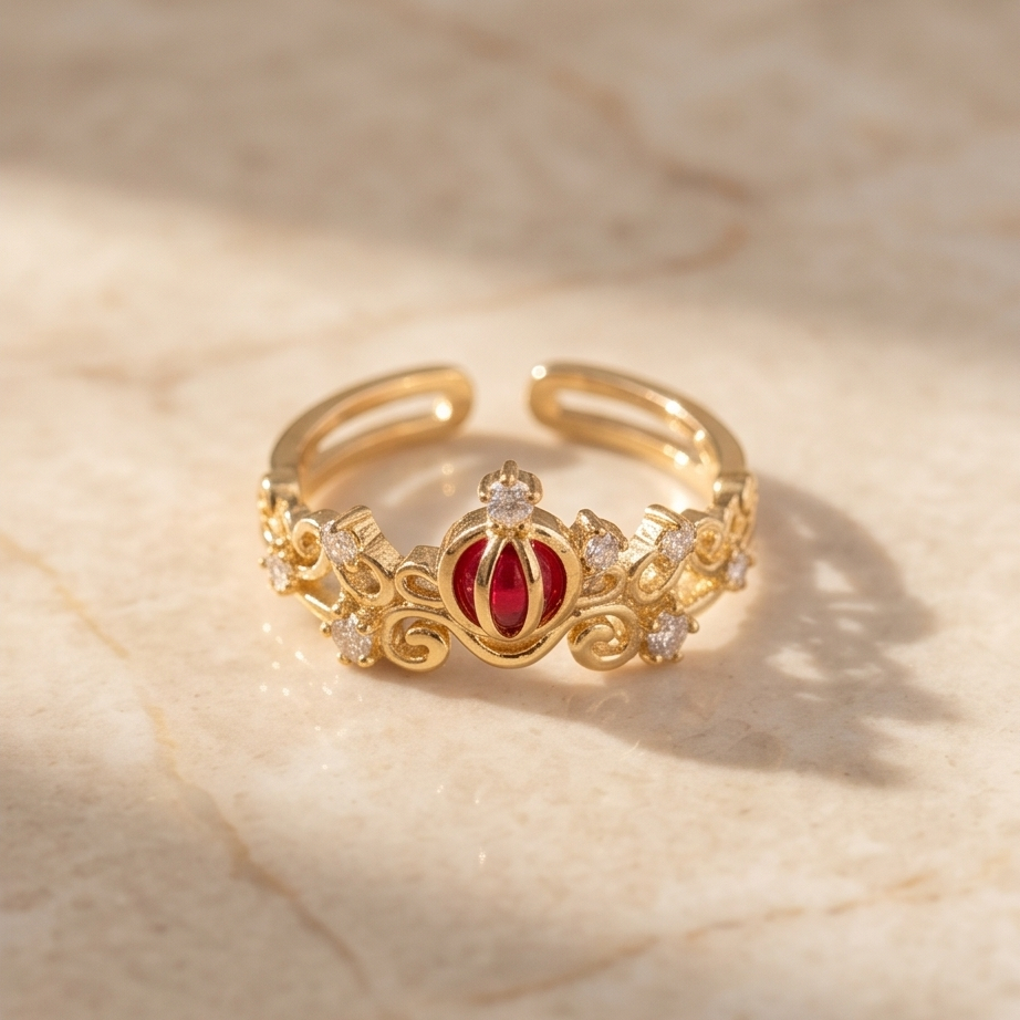 Ruby Crown Yüzük