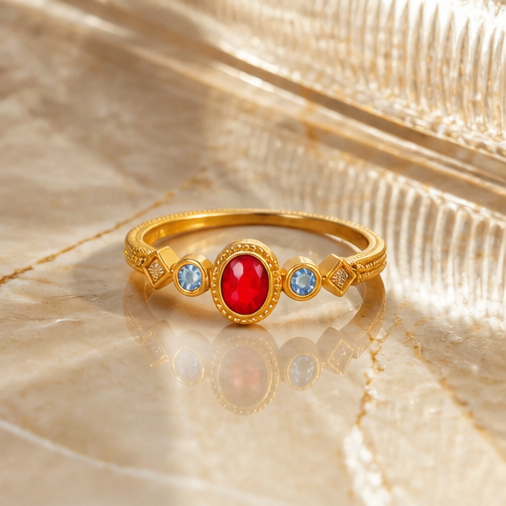 Carmine Vintage Yüzük