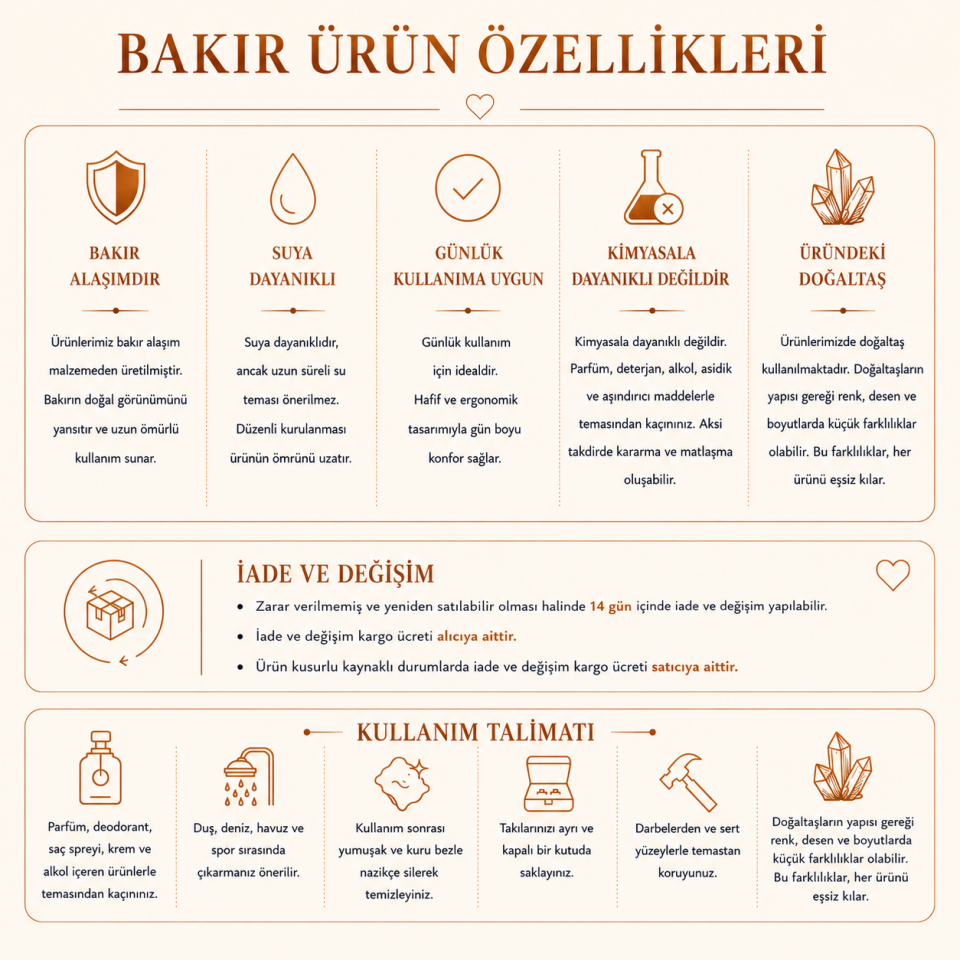 Velora Antik Bakır Yüzük