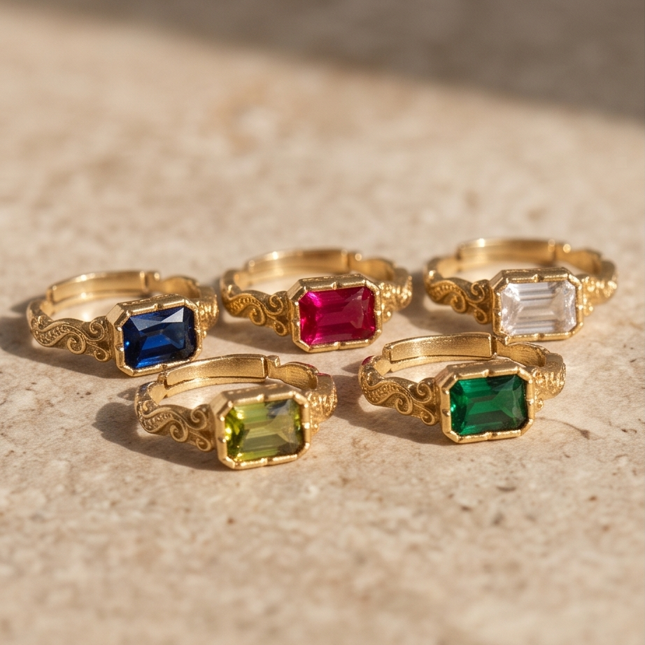 EUNSHIN Vintage Square Ring