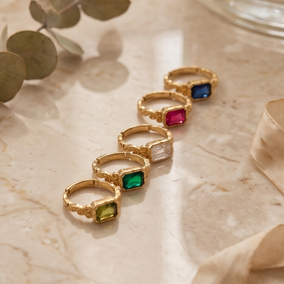 EUNSHIN Vintage Square Ring