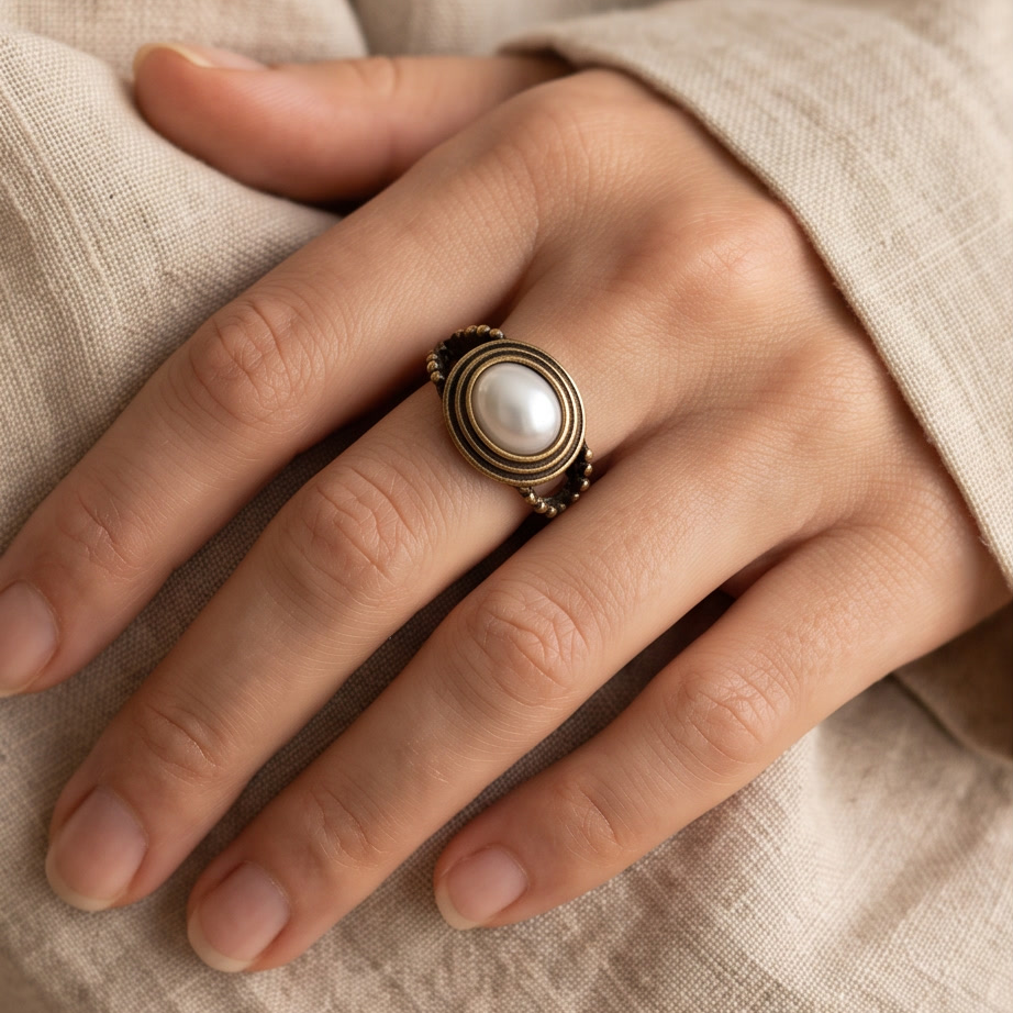 Ophelia Vintage Pearl Yüzük