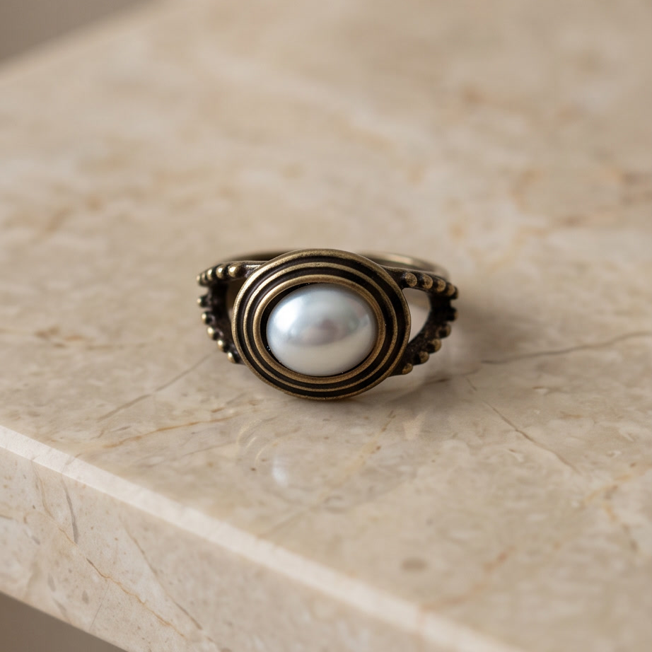 Ophelia Vintage Pearl Yüzük