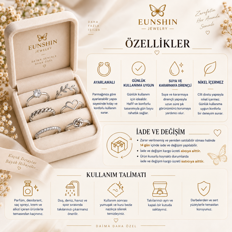 Camille Silver Bombe Yüzük