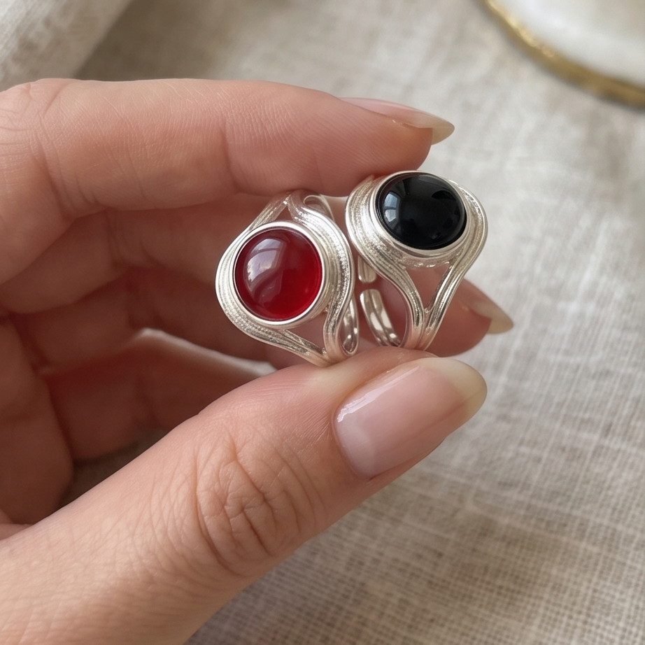 Noemie Silver Boncuk Yüzük