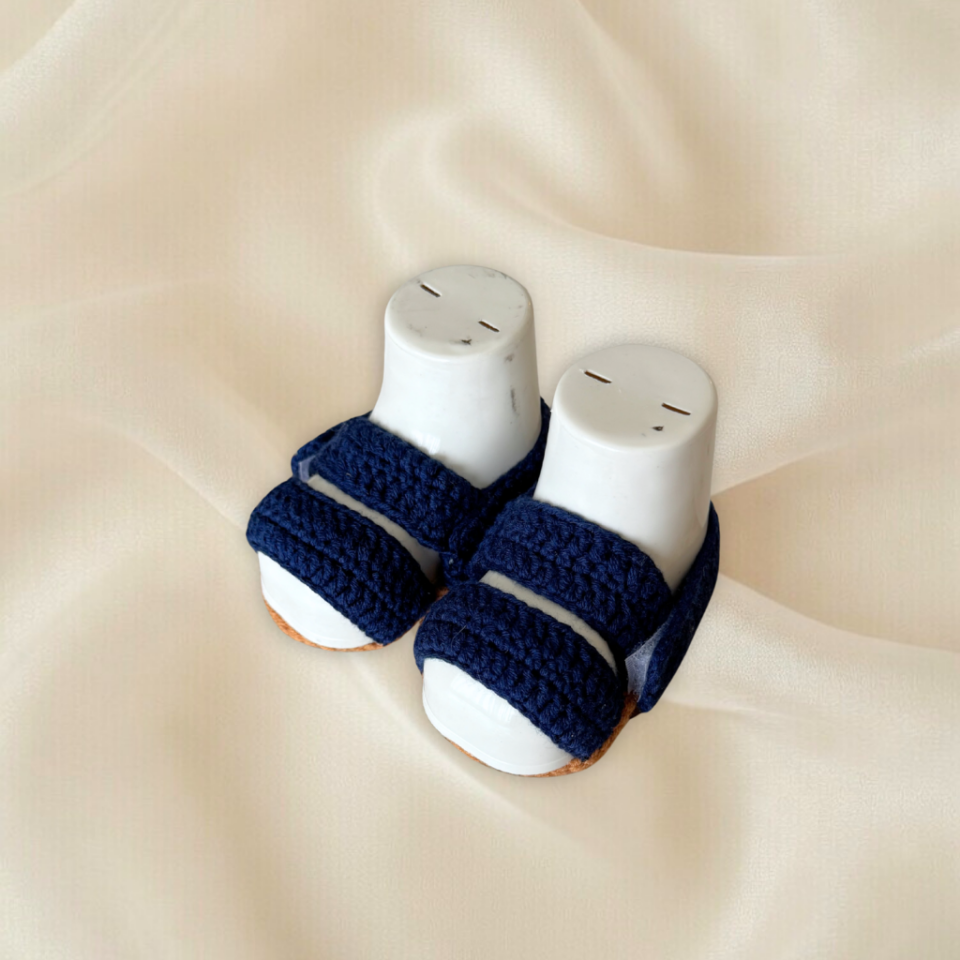 Erkek Bebek El Örgüsü Sandalet – Yazlık Bebek Sandalet Ayakkabı