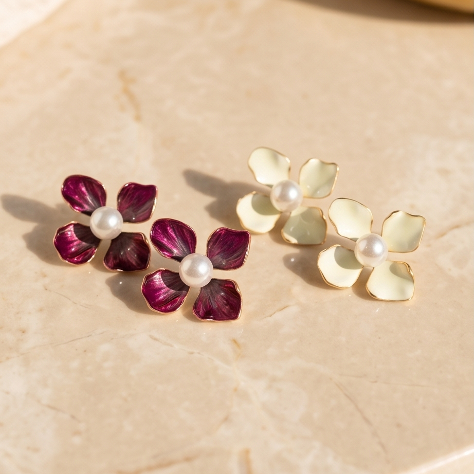 Pearl Bloom Küpe • Premium Line