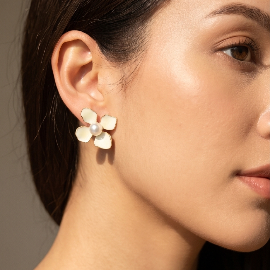 Pearl Bloom Küpe • Premium Line