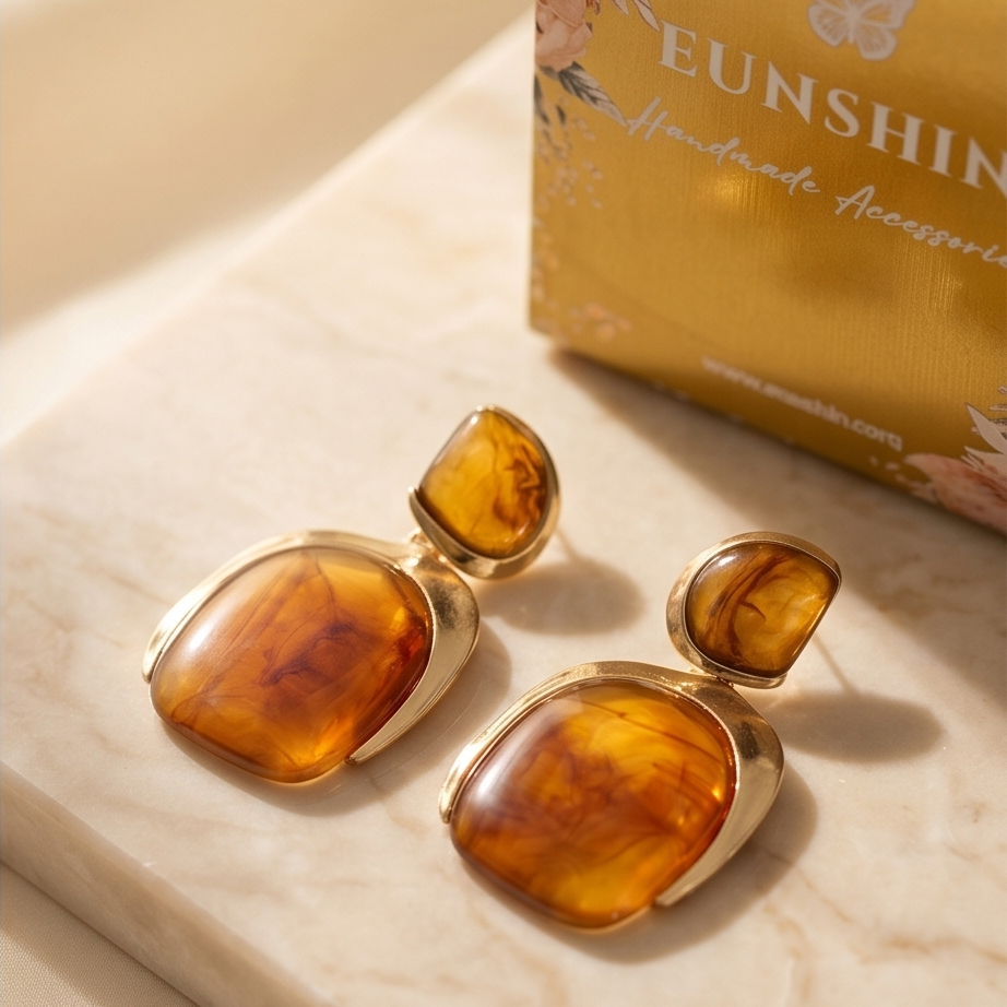 Amber Glow Küpe • Premium Line