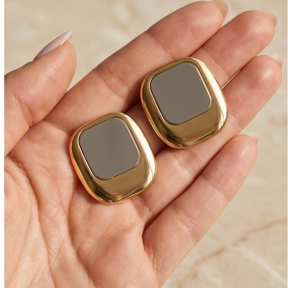 Mirror Glow Küpe • Premium Line