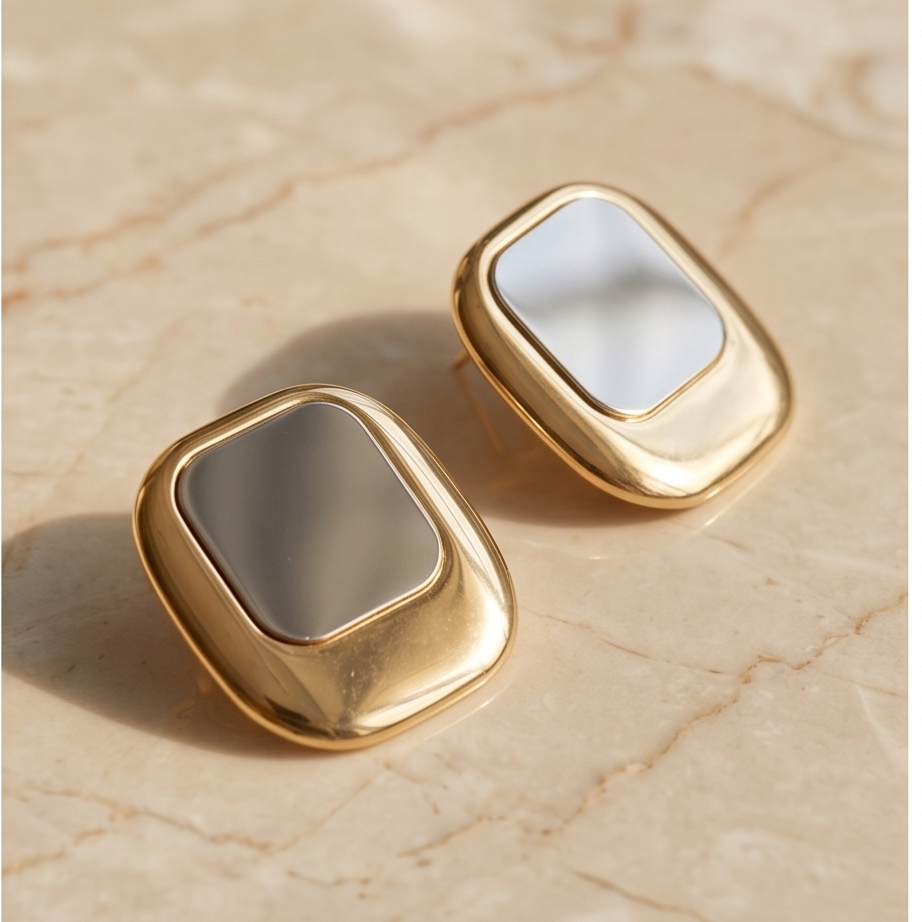 Mirror Glow Küpe • Premium Line