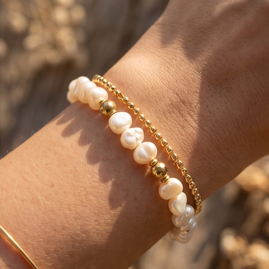 Pearl Flow Bileklik • Kararmaz