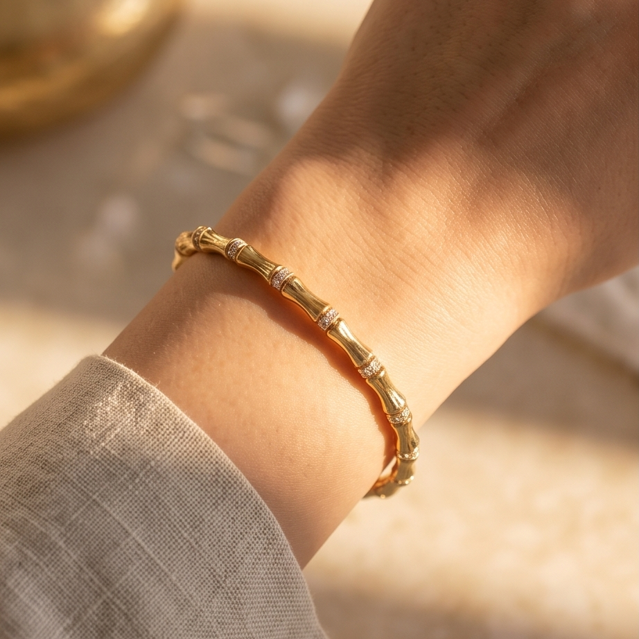 Bamboo Luxe Bileklik • Premium Line