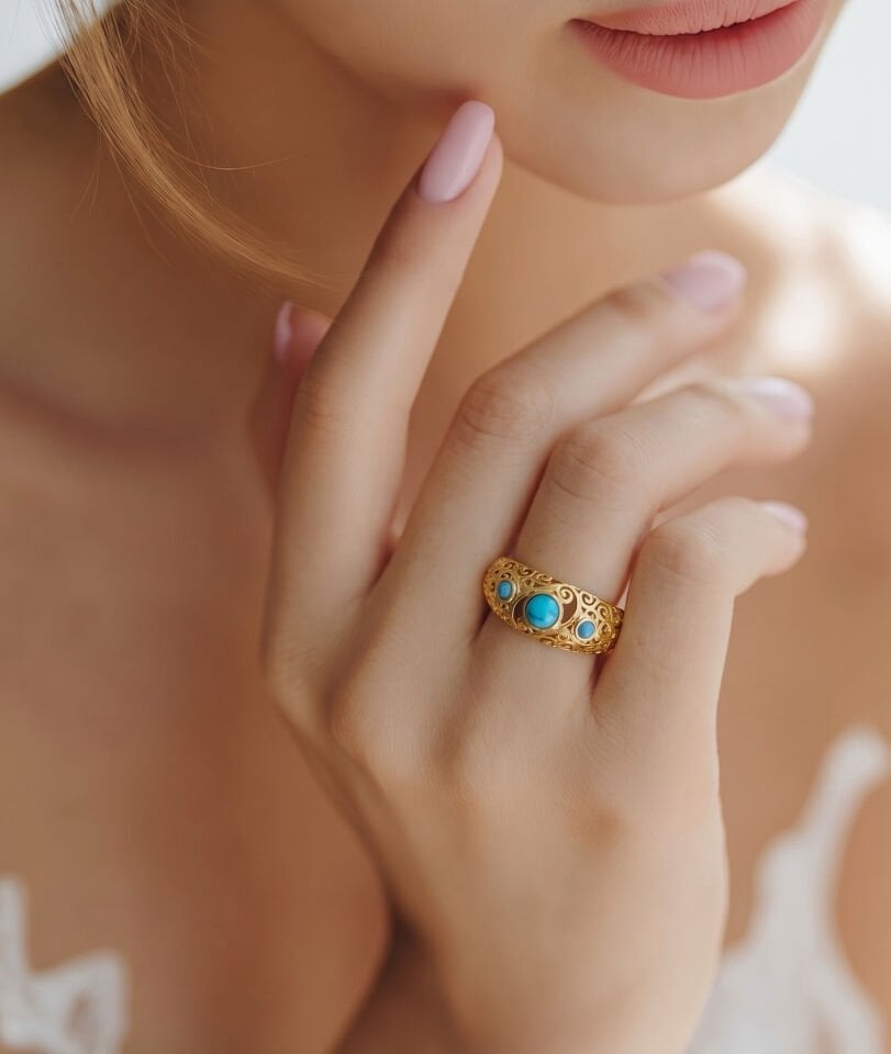 Turquoise Queen Ayarlanabilir Yüzük