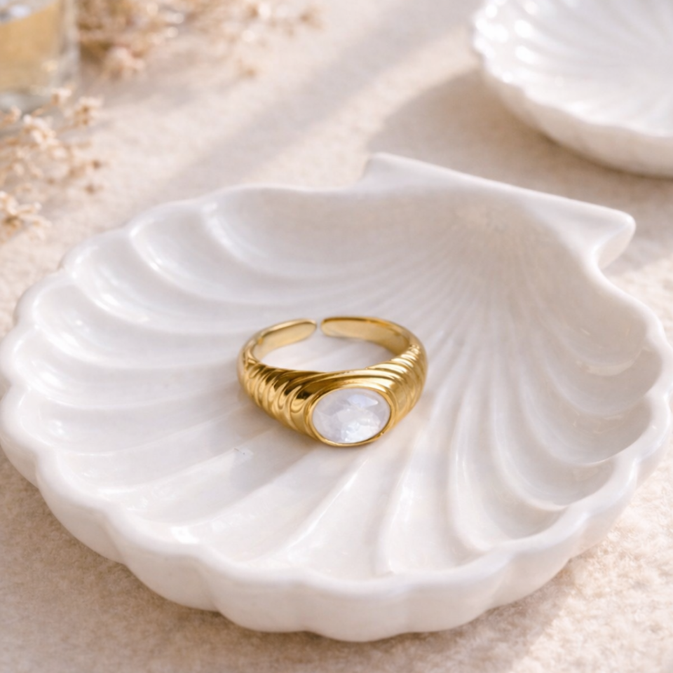 Vintage Ayarlanabilir Çelik Yüzük