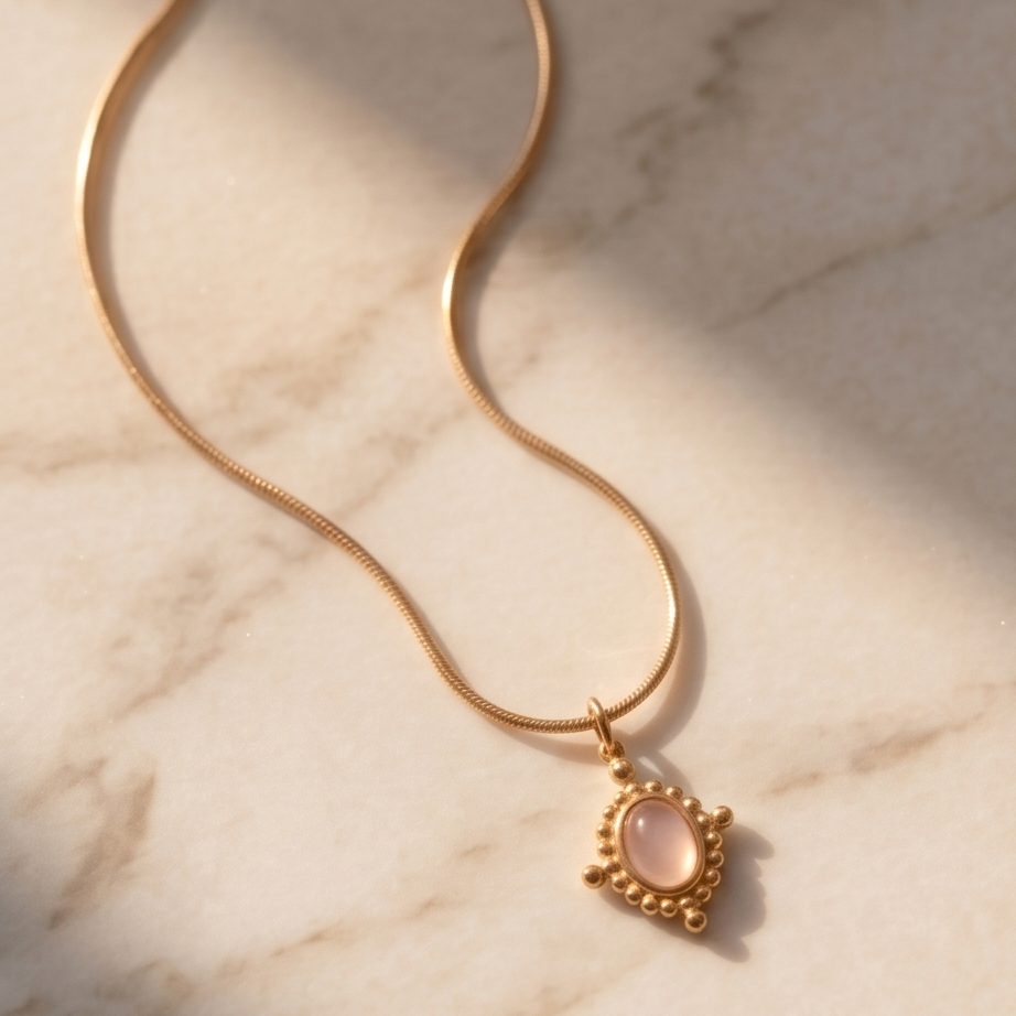 Rose Aura Vintage Çelik Kolye