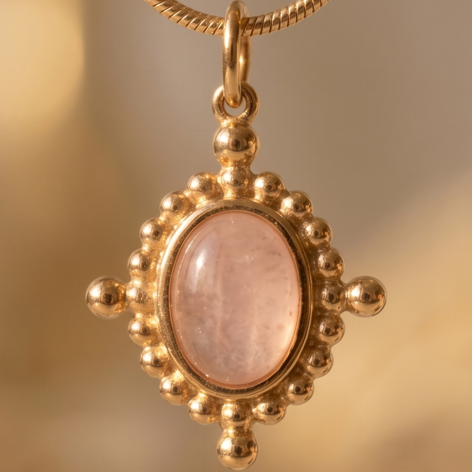 Rose Aura Vintage Çelik Kolye