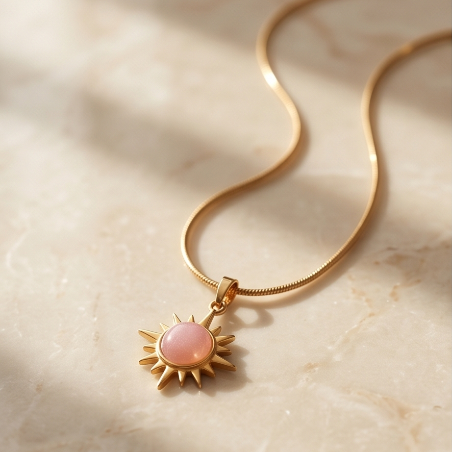 Pink Soleil Çelik Kolye