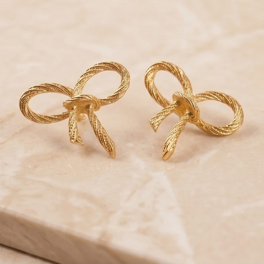 Statement Bow Küpe • Premium Line