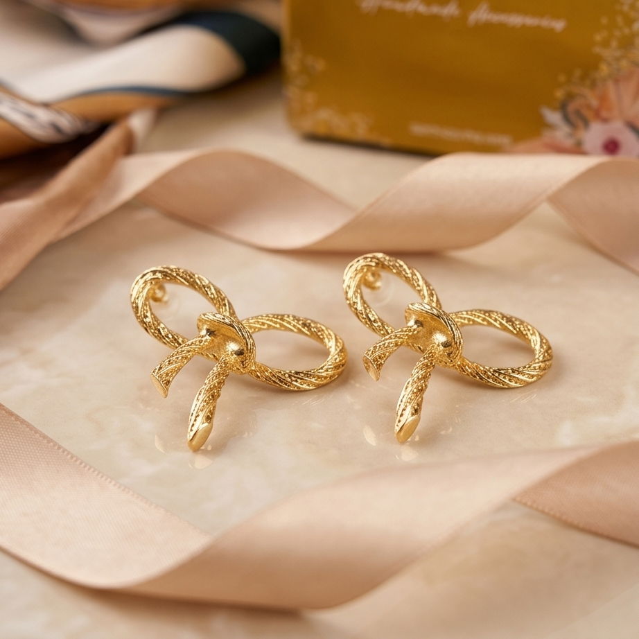 Statement Bow Küpe • Premium Line