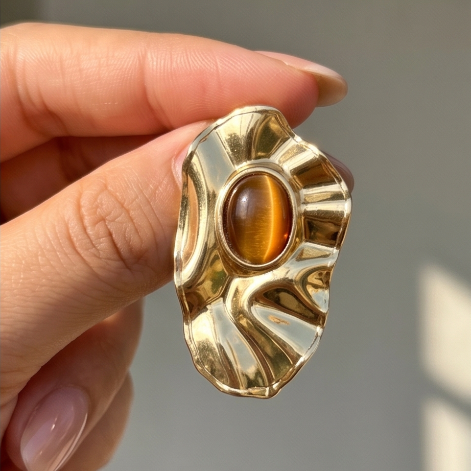 Molten Gold Küpe • Luxury Line