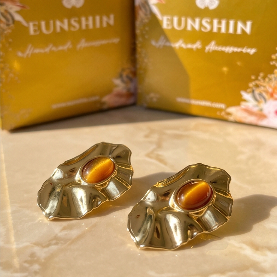 Molten Gold Küpe • Luxury Line