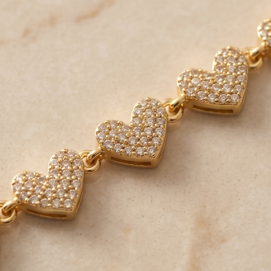 Veloura Heart Bileklik • Kararmaz