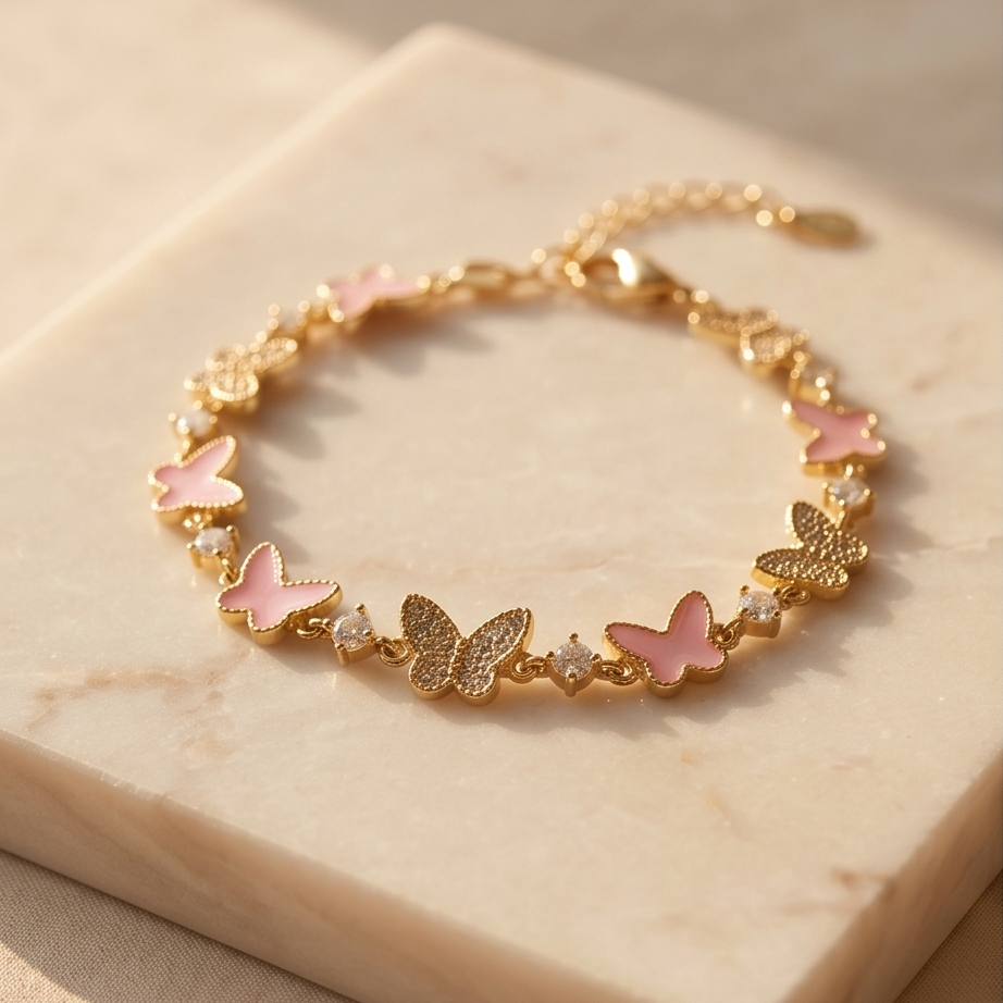 Rosalie Butterfly Bileklik • Premium Line