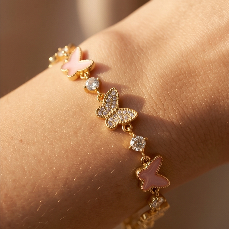 Rosalie Butterfly Bileklik • Premium Line