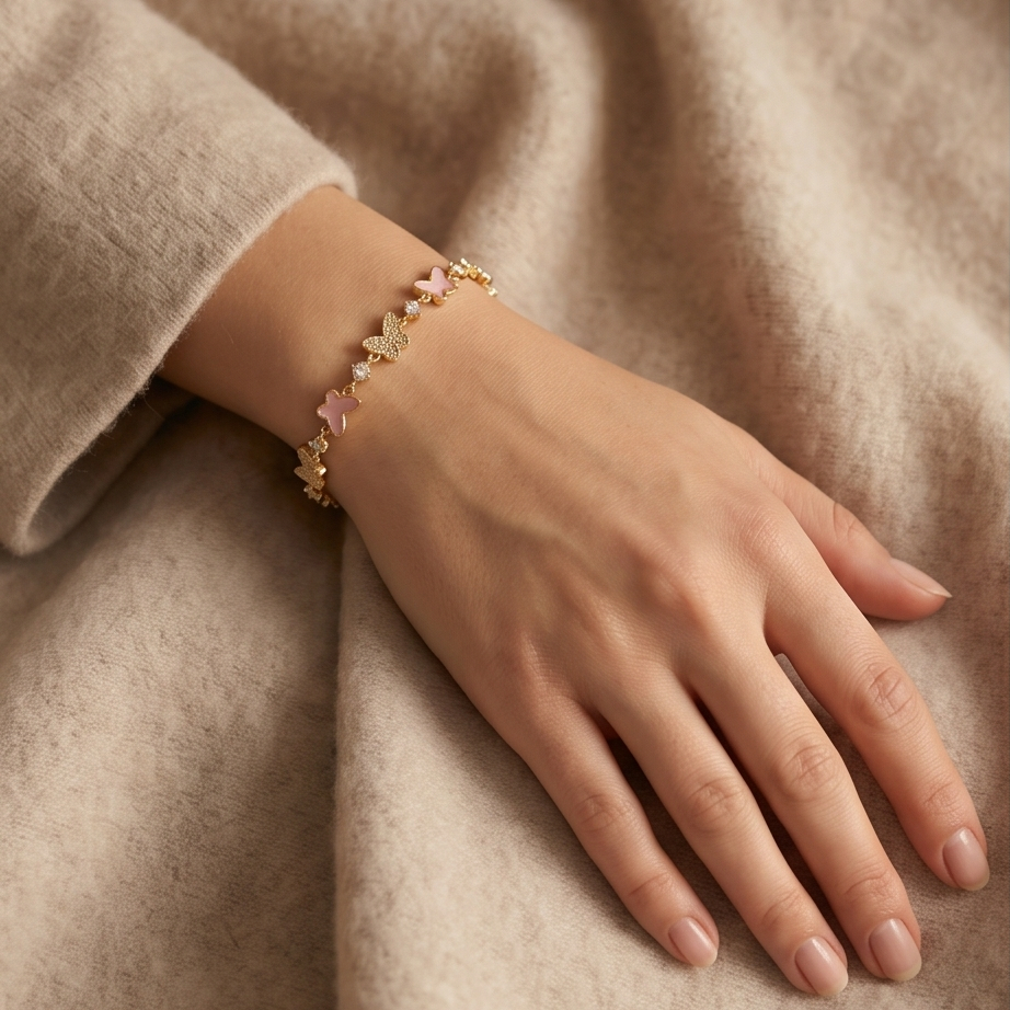 Rosalie Butterfly Bileklik • Premium Line