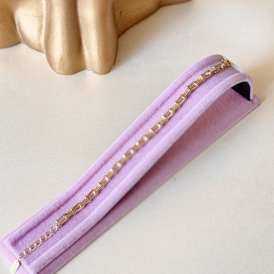 Zarif Zincir Gold Bileklik