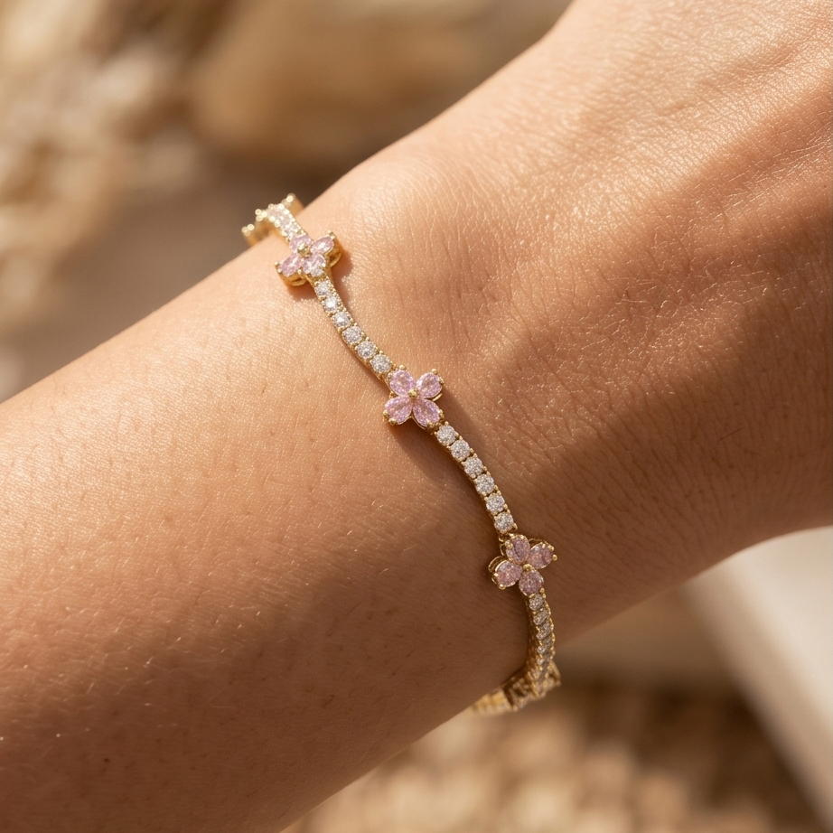 Pink Aura Bileklik • Premium Line