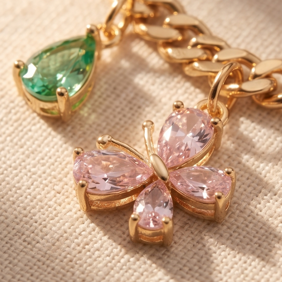 Glow Butterfly Kolye · Premium Line