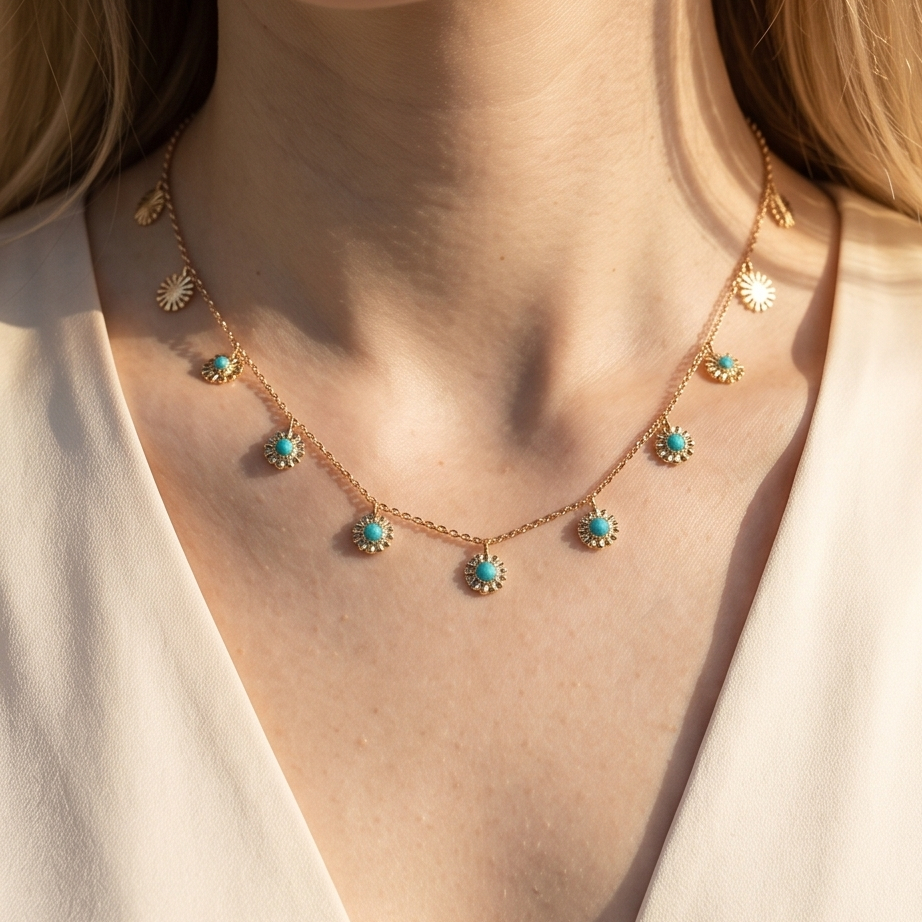 Mystic Sun Charm Kolye · Premium Line