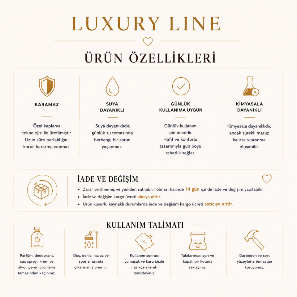 Crystal Drop Y Kolye · Luxury Line