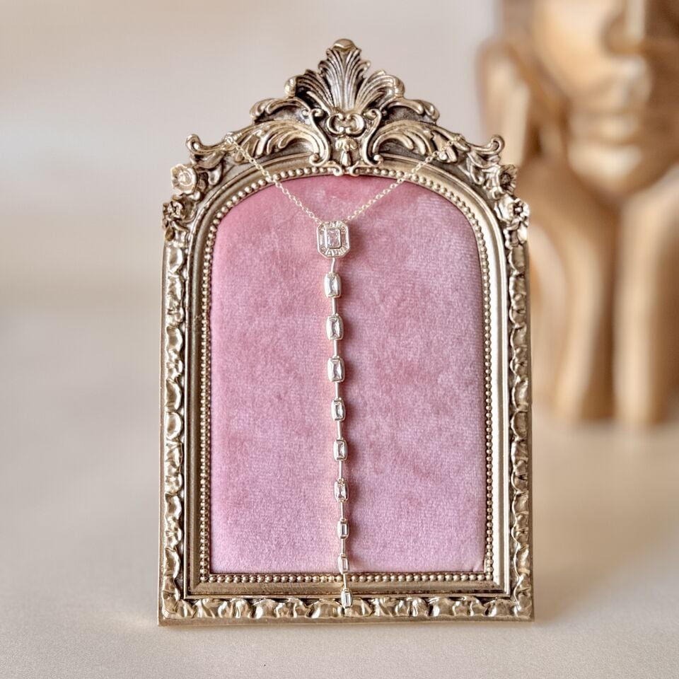 Zarif Baget Zirkon Taşlı Y Kolye