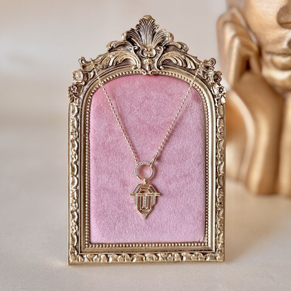 Geometrik Sarkaç Kolye