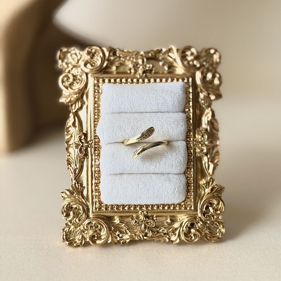 Çift Bant Açık Form Yüzük