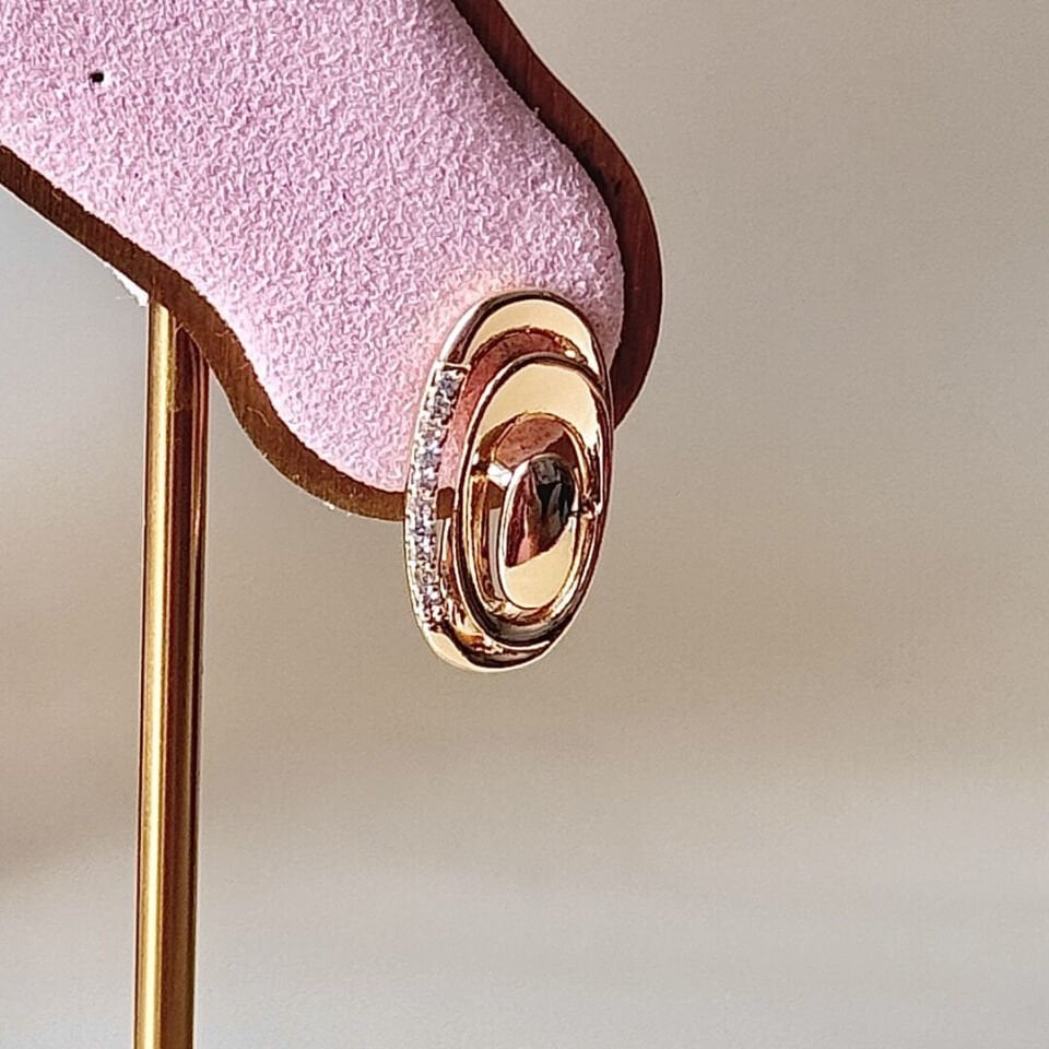 Minimal Oval Form Küpe