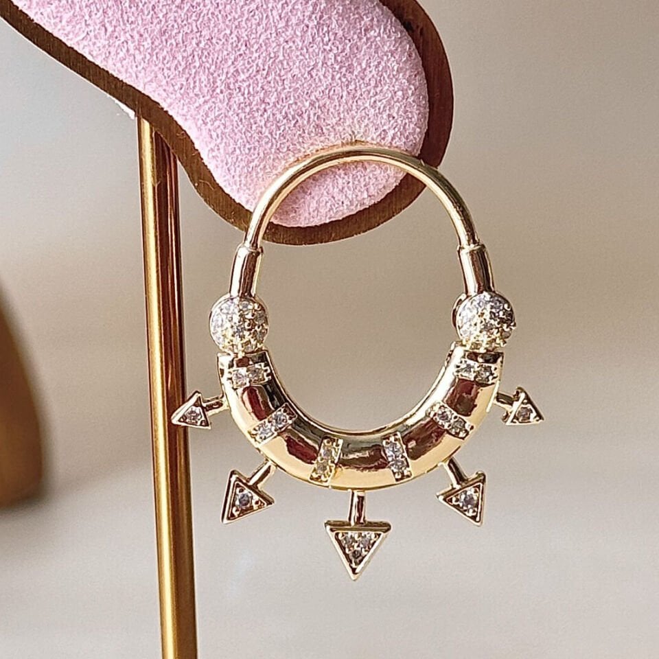 Modern Oval Form Küpe