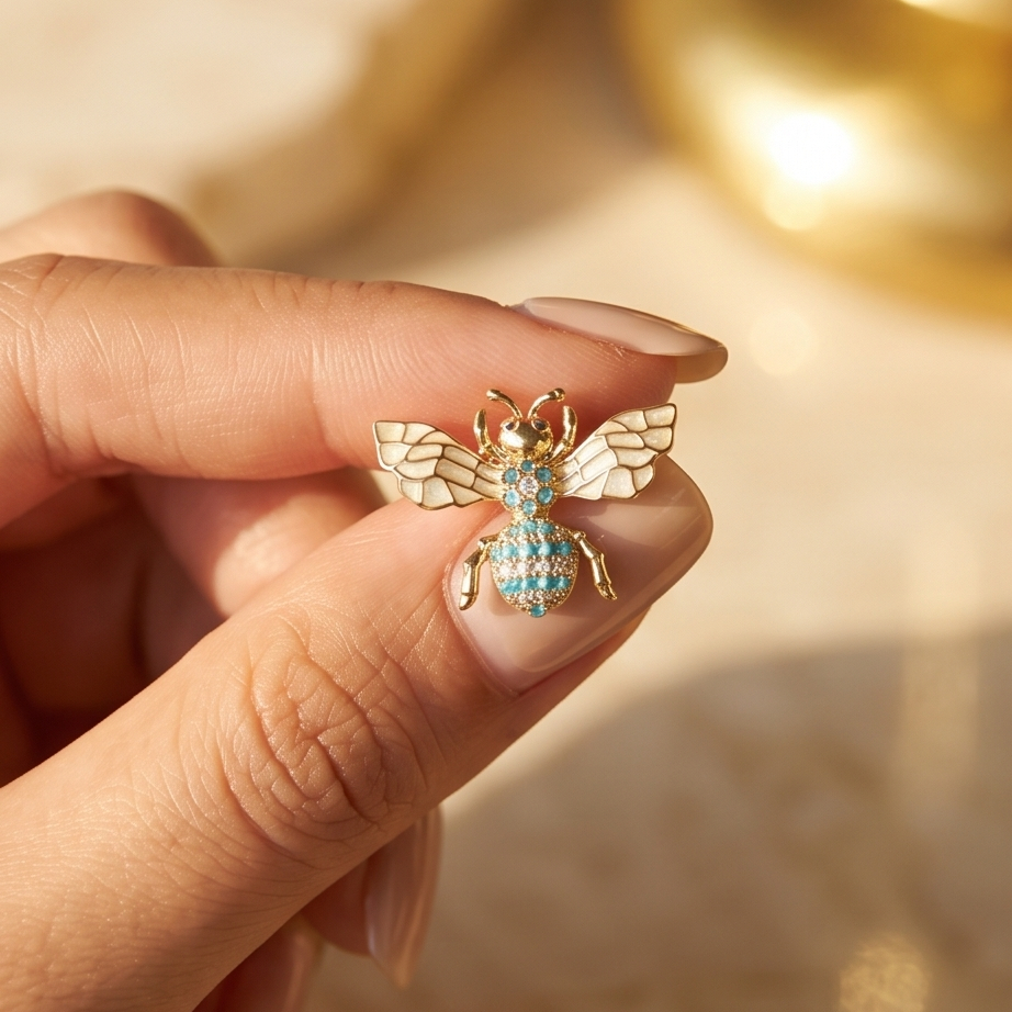 Queen Bee Zirkon Küpe