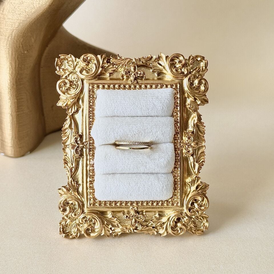 Gold Kaplama Taşlı Yüzük Ayarlamalı