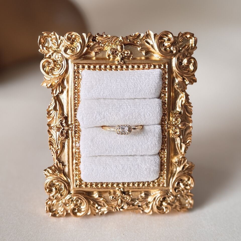 Ayarlamalı Baget Taşlı Gold Kaplama Yüzük