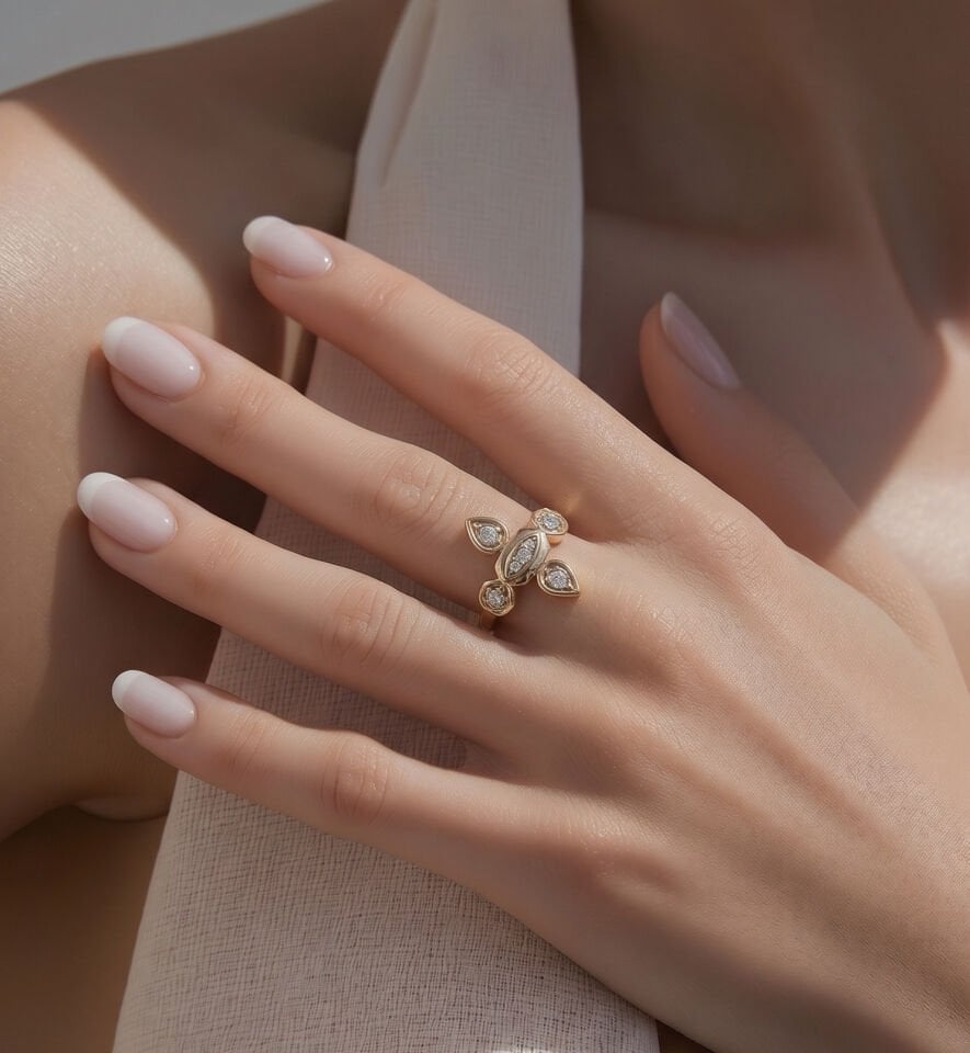 Fleur Glow Ayarlanabilir Yüzük
