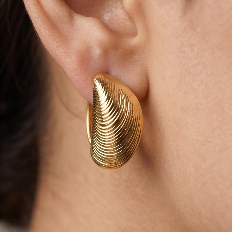 Shell Sculpt Küpe