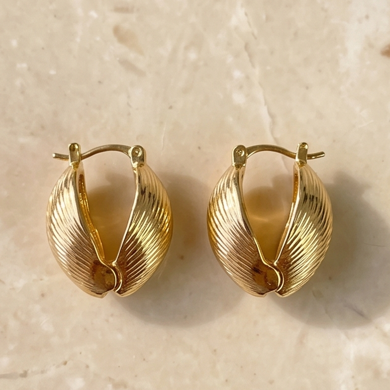 Shell Sculpt Küpe