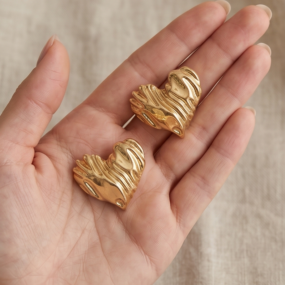 Sculpted Wave Küpe