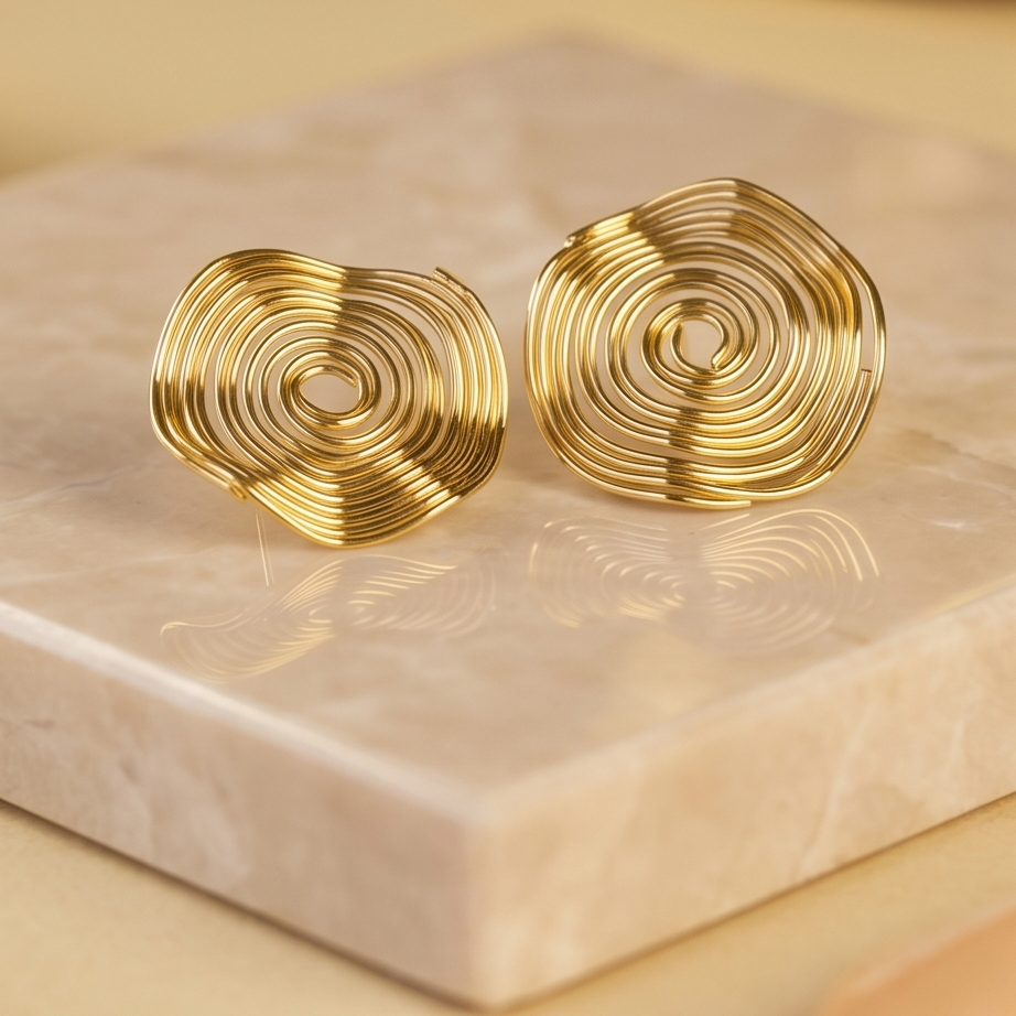 Spiral Aura Statement Küpe