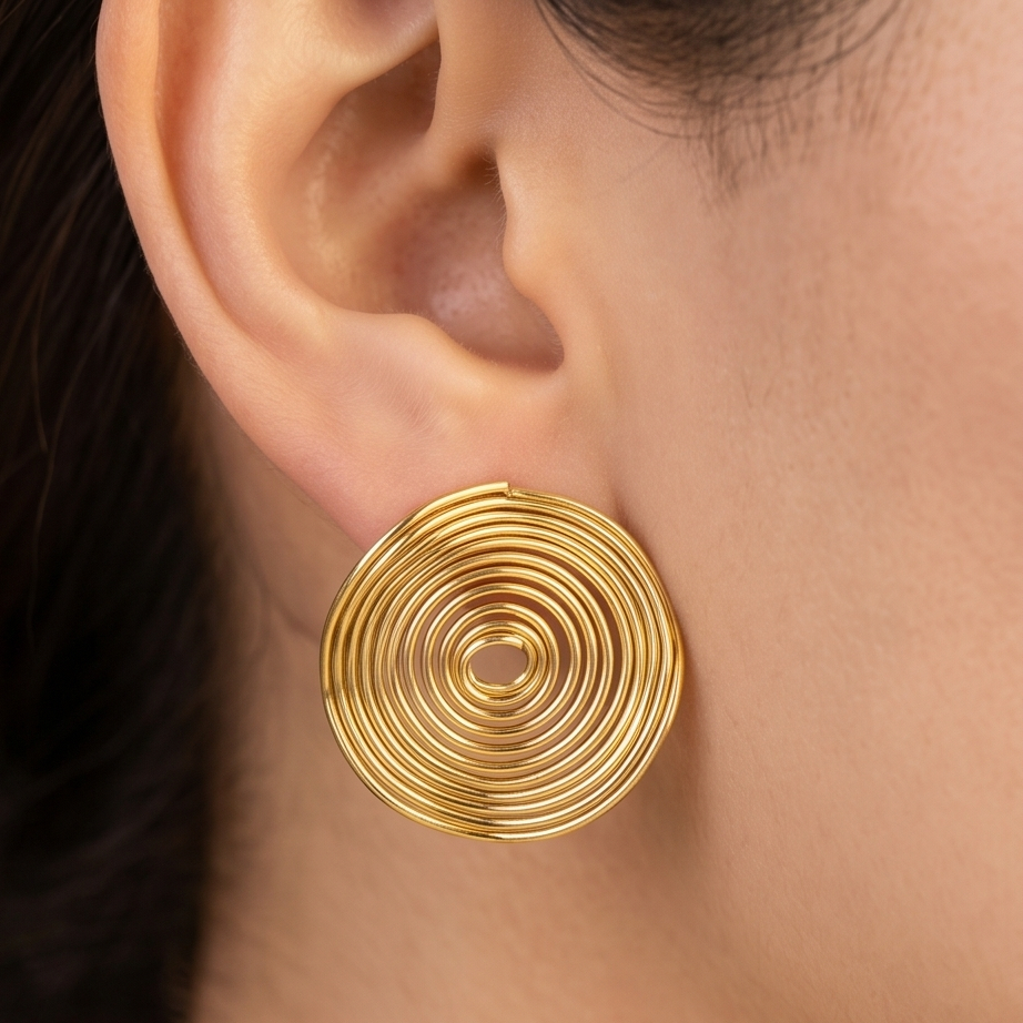 Spiral Aura Statement Küpe